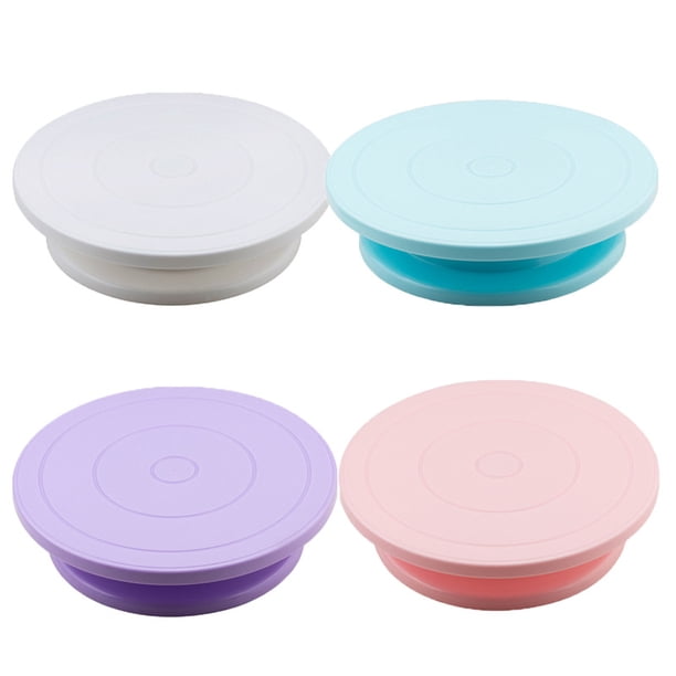 Mesa giratoria de plástico para decorar tartas, mesa giratoria de plástico para decorar tartas, crema giratoria para decorar, banco de trabajo, utensilios para hornear