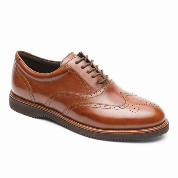 Rockport Men DRESSPORTS HERITAGE WINGTIP TAN SHOE Walmart