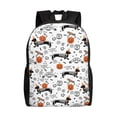 thumbnail image 1 of Disketp Halloween Dachshund Mochila Unisex de Apertura Lateral Completa, Mochila para Laptop para Escuela, Trabajo y Viajes, 1 of 8