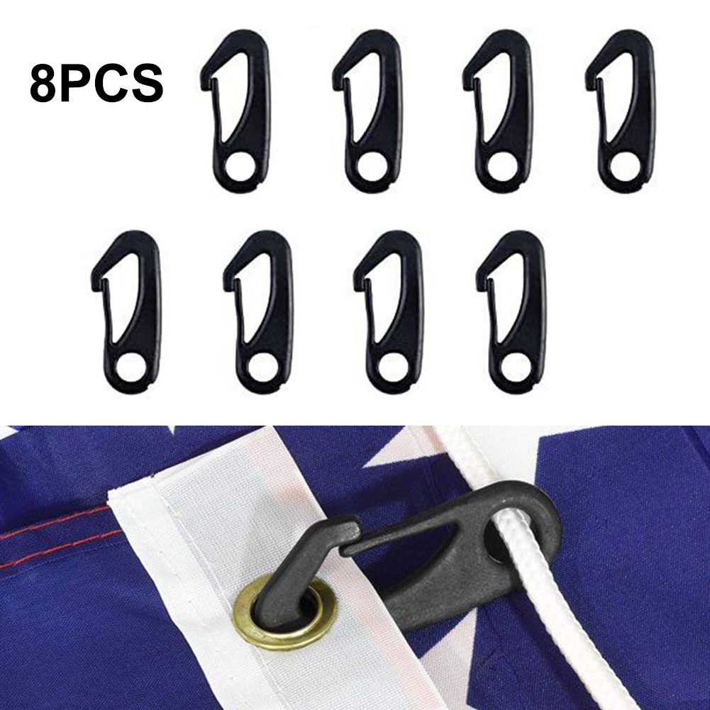 Flag Pole Clip Snap Hooks Durable Nylon Flag Clips Flag Pole Accessory