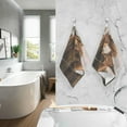 thumbnail image 7 of Dreamtimes Highland Cow Cotton Hand Towel Set of 2, Highly Absorbent Soft Fingertip Towels for Bathroom Kitchen Hotel Gym Spa, 16 x 28 Inch, 7 of 7