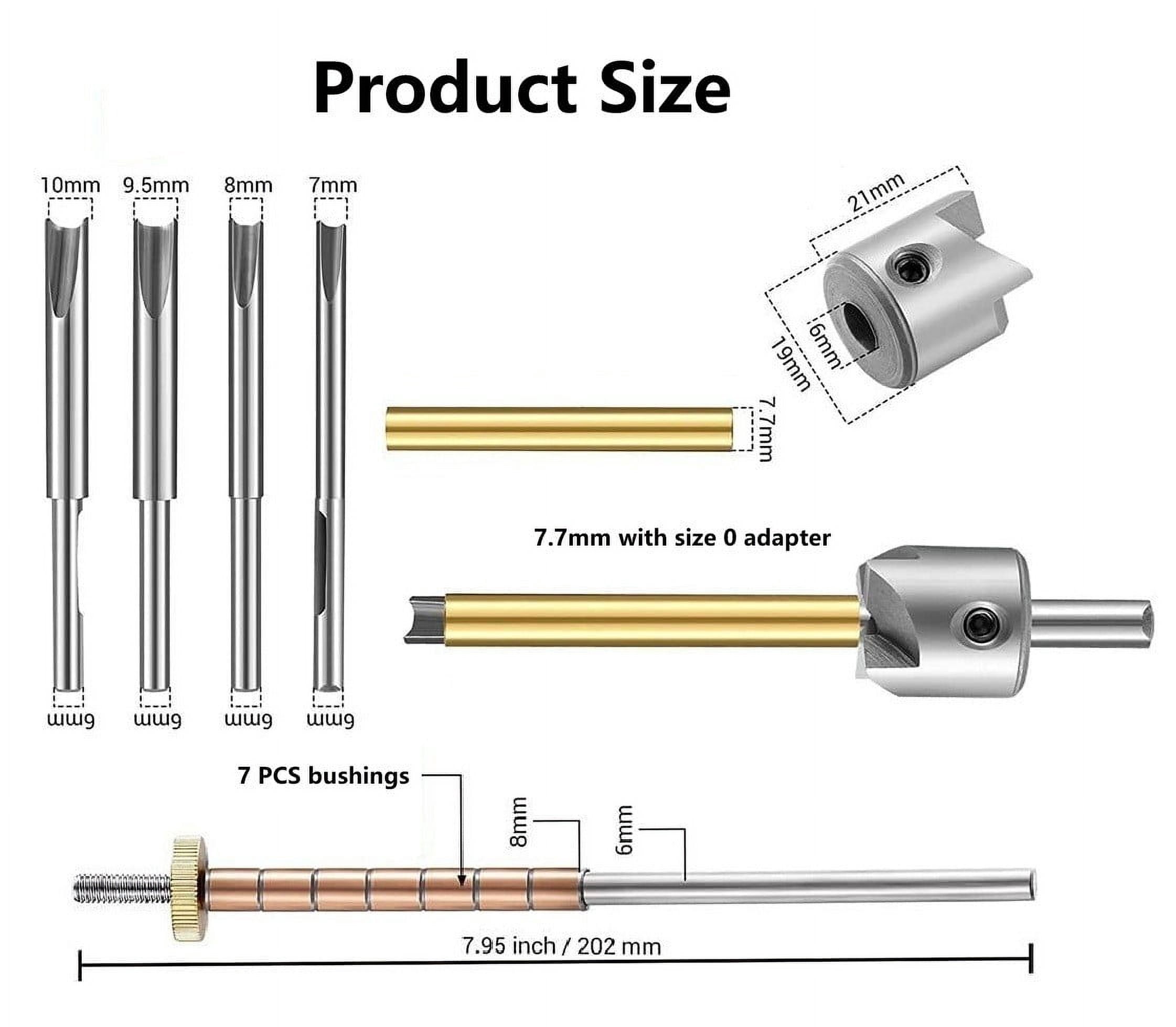 Clupup 8PCS Pen Turning Mandrel,7mm Drill Bit Pen Mandrel, Wood Turning Pen Kits