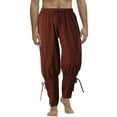 thumbnail image 2 of BPURB Pirate Pants for Men Viking Costume Renaissance Medieval Pants Pirate Trousers, 2 of 6