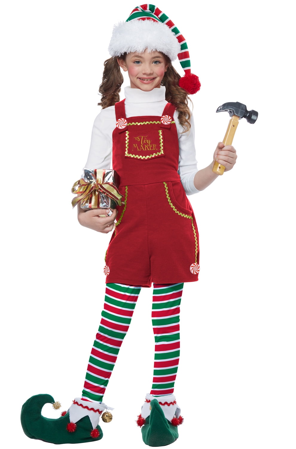California Costume TOYMAKER ELF Child Girls Christmas halloween outfit 00611 