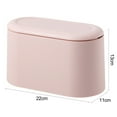 thumbnail image 2 of vnanda Mini Trash for Desk Mini Desktop Trash with Lid Removable Tiny Plastic Trash Bin for Office Desk Car Kitchen Coffee Table Household Supplies, 2 of 8