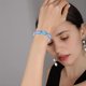 thumbnail image 4 of 3 pulseras tejidas con borlas, joyería bohemia para mujeres, pulseras de amistad para mujeres y niñas, 4 of 5