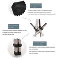 thumbnail image 3 of Portable Camping Seat, Folding Camping Stool, Folding Camping Stool, Mini Portable Folding Chair, Small Aluminum Camping Chair for Travel, Hiking, Fis, 3 of 5
