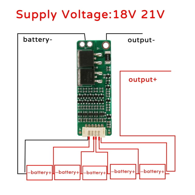 5S 15A Li-Ion Lithium Battery Bms 18650 Charger Protection Board 18V 21V Cell Protection Circuit