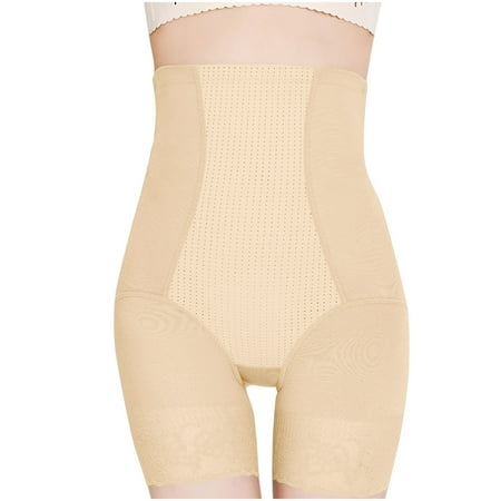 Tungbrin Women s High Waisted Flat Angle Tight Belly Pants Thin Waistband Lifting Buttocks Shaping Pants Tight Belly Pants Shapewear Panties
