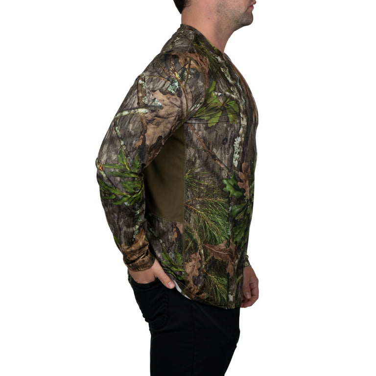 Mossy Oak Obsession Mens Long Sleeve Performance Turkey Hunting Tee Shirt 
