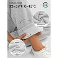 thumbnail image 5 of MLDRA Women's Sweatpants Fleece Lined Wide Leg Joggers Baggy Lounge Pants with Drawstring Elastic Waist and Pockets Fall Winter 2025 Grey, 5 of 7