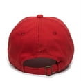 thumbnail image 2 of OC Sports GWT-111 Adjustable Strap Garment Wash Cotton Cap - White Red, 2 of 8