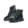 thumbnail image 2 of Bota Botin Ninos Para Niña Plataforma Casual Charol Negro negro 20, 2 of 6