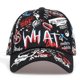 thumbnail image 3 of Gorra de béisbol con estampado de grafiti para mujer, gorro de algodón ajustable, desgastado, regalo de San Valentín y Navidad, 3 of 4