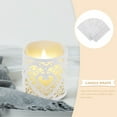 thumbnail image 3 of DECOMELODY Votive Wraps Tea Light Lamp Covers Iridescent Paper 50Pcs 1.57x1.77In, 3 of 11
