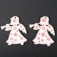thumbnail image 2 of 50 piezas colgante de madera adorno decorativo hogar DIY accesorio pintado Artware Ángel blanco, 2 of 9