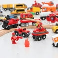 thumbnail image 4 of Lindbes Battery Operated Train for Wooden Track (Magnetic Connection)  Powerful Engine Bullet Train Action Locomotive Train Motorized Train for Wooden Track for Toddlers Kids 3-14, 4 of 8