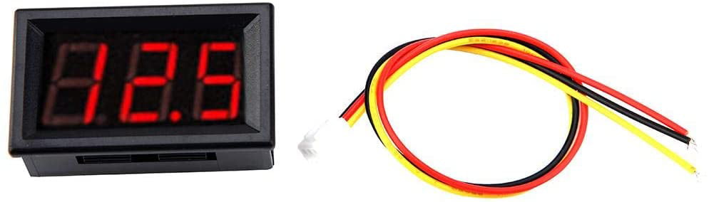 Mini DC 0-100V 3-Wire Voltage Volt Meter Voltmeter LED Panel Digital Display 