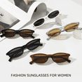 thumbnail image 6 of Trendy Polarized Sunglasses for Women Men Retro 90s Style Cat Eye Frame UV400 Protection Sun Glasses(Black/Brown), 6 of 6