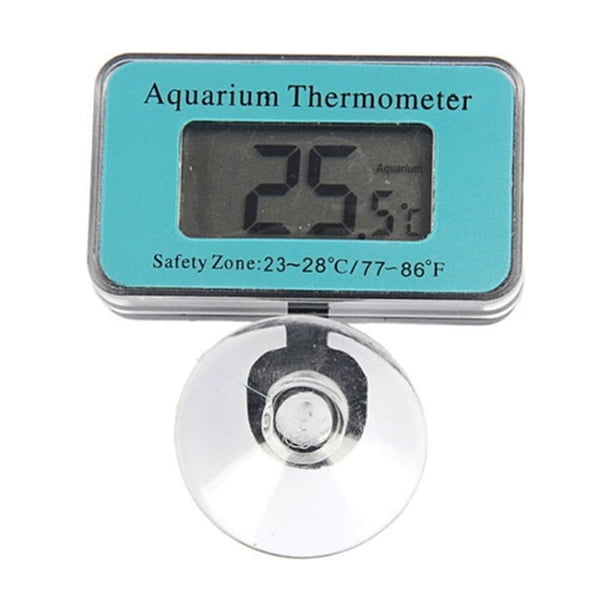Pantalla LCD Termómetro de acuario Medidor de temperatura de agua sumergible para pecera digital