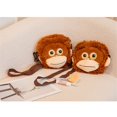 thumbnail image 4 of Gorilla ape figurine, realistic small monkey bag, plush toy, 4 of 6