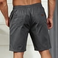thumbnail image 4 of Horkkom Work Shorts for Men Summer Elastic Waist Drawstring Hiking Shorts Outdoor Gym Workout Shorts with Pockets M, 4 of 5