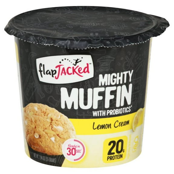 FlapJacked Mighty Muffin, Lemon Cream, 1.94 oz (55 g)