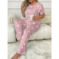 thumbnail image 7 of Musefolio Womens Plus Size Pajama Set with Star Print Comfy and Stylish Sleepwear 1X-5X, 7 of 7