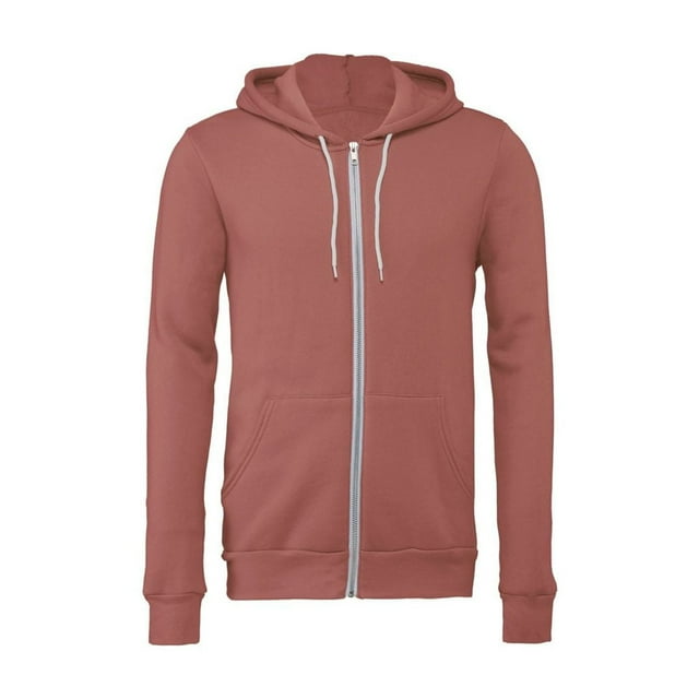 Bella + Canvas Sweat à Capuche Zippé Complet en Polaire pour Adulte