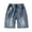 Blue, variant on Toddler Boys Jeans Shorts Straight Leg Loose Elastic Waist Shorts Boys Size 2-3 Years Boys Shorts