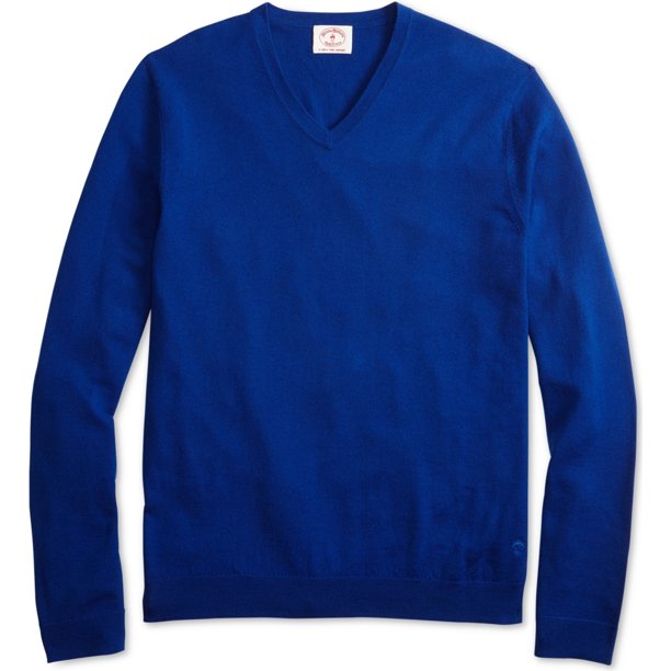 Suéter Brooks Brothers Hombre Cuello en V Azul XX-Large