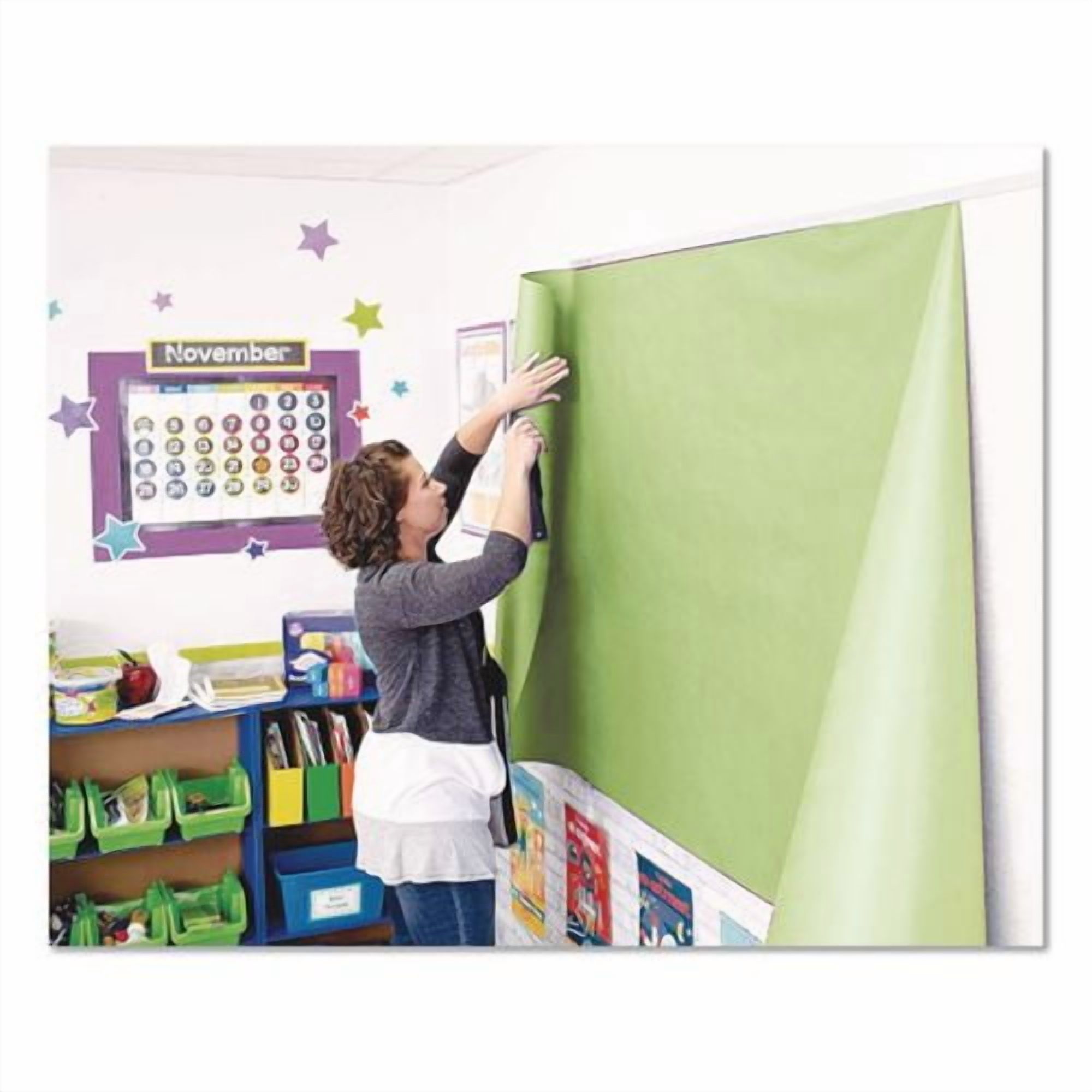 Rainbow Duo-Finish Colored Kraft Paper, 35 lb Wrapping Weight, 36" x 1,000 ft, Lite Green | Bundle of 2