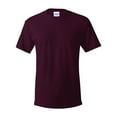 thumbnail image 5 of Hanes Essential-T Men T-Shirt, Short Sleeve Crew Neck, Classic Fit Cotton Tee, Maroon, S, 5 of 5