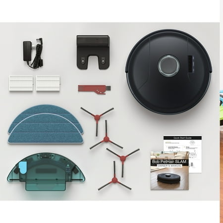 bObsweep - PetHair SLAM Wi-Fi Connected Robot Vacuum and Mop - Jet