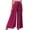 Purple, variant on Lilgiuy Women's Fashion Casual High Waist Elastic Waist Drawstring Straps Solid Color Draped Pleated Wide Leg Long Pants Khaki 6(M) Winter Clothes for 2022
