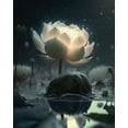 thumbnail image 4 of Maki 20x24 Gold Ornate Wood Framed With Double Matting Wall Art Titled - Bloom Of The Lotus I, 4 of 6