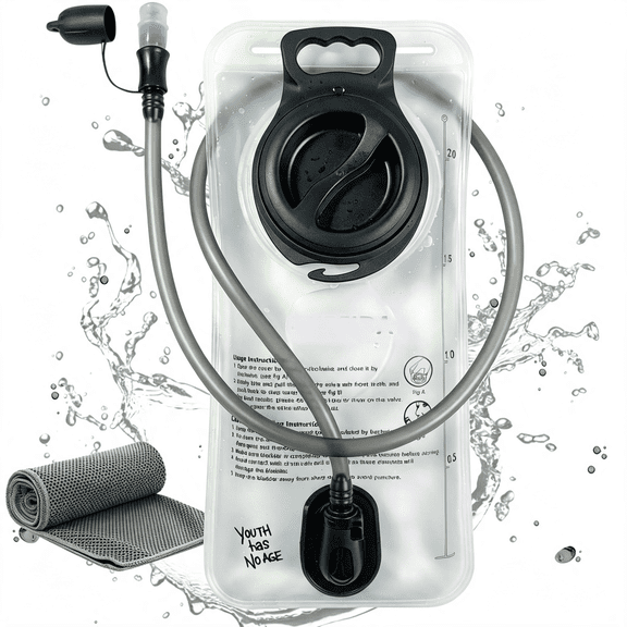 MISSMILE Hydration Bladder 2L-3L,Leak Proof Water Reservoir,Bpa Free,Wide Opening,Military Water Bladder Combined with Hydration Backpacks for Biking Hiking Running Camping Climbing.