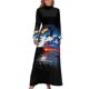 thumbnail image 2 of Vestido largo con puesta de sol Ropa femenina Vestido para mujer, 2 of 5