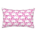 thumbnail image 1 of Wukai Beautiful Swans Print Plush Throw Pillow Cover, Double-sided Pillow Protector without Pillow Core, with Hidden Zipper, Home Decorations-14"x20", 1 of 6