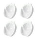 thumbnail image 1 of Vogacara 4 piezas Dip Nail Remover Suaviza la cutícula Eliminación de uñas artificiales Clavos de plástico Tazones de remojo Herramienta de Ayudas para vestirse con gancho de botón blanco, 1 of 6