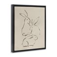 thumbnail image 3 of Stupell Industries Mid-Century Earthtone Bunny Sketch Black Floating Frame Canvas Art, 17 x 21, by June Erica Vess, 3 of 8