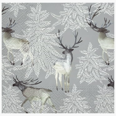 Keep Unique Christmas Decoupage Paper Napkins, Decorative Napkins Deer, Assorted Color, 20/Pack