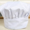 thumbnail image 1 of MYG Comfortable Cook Adjustable Men Kitchen Baker Chef Elastic Cap Hat Catering Soft, 1 of 8
