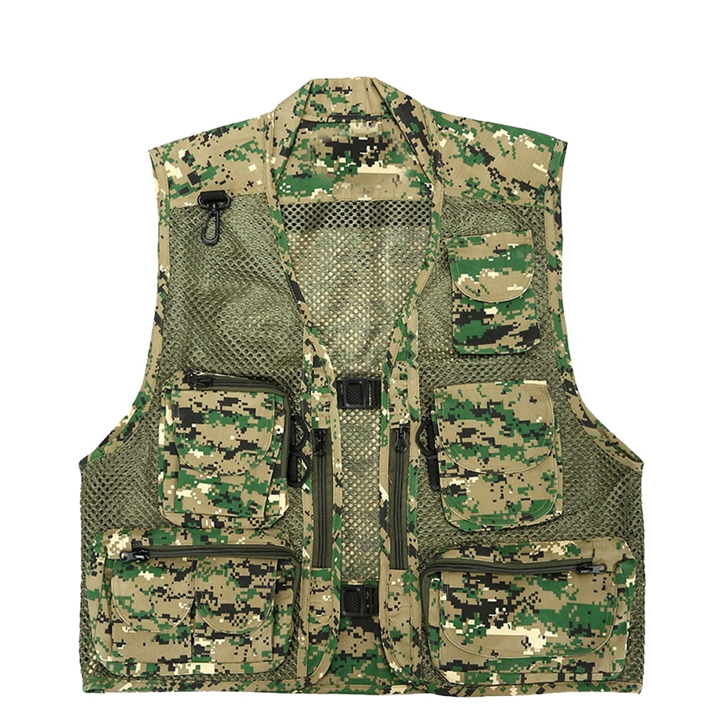 Men's Mesh Fishing Vest, Professional Fishing Waistcoat with Breathable