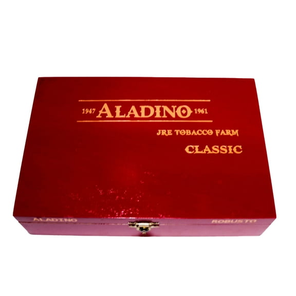 Aladino Robusto Classic Empty Wood Cigar Box 8.25" x 5.5" x 2"