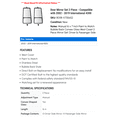 thumbnail image 2 of Door Mirror Set 2 Piece - Compatible with 2002 - 2019 International 4300 2003 2004 2005 2006 2007 2008 2009 2010 2011 2012 2013 2014 2015 2016 2017 2018, 2 of 2