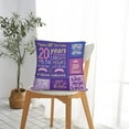 thumbnail image 5 of 20th Birthday Pillow Covers Gifts for Girl Happy Birthday Decorations for 20 Year Old Girl Birthday Gift Ideas Throw Pillow Covers 18 x 18 inch, 5 of 6
