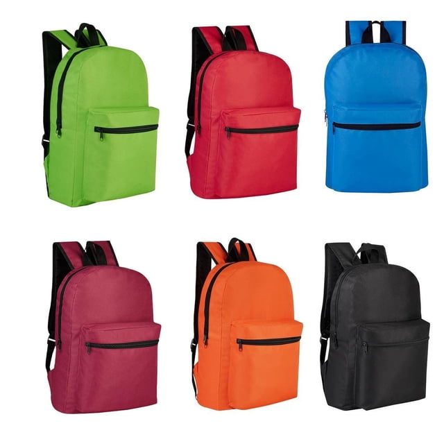 Paquete 35 piezas Bolsa mochila con bolsillo frontal con cierre naranja 28 x 42 x 16