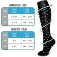 thumbnail image 6 of 6 Pairs Compression Socks for Women & Men for Nurses, Running, Hiking, Recovery(S/M), 6 of 6