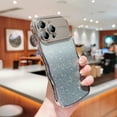 thumbnail image 3 of Case for iPhone 11 Pro Max with Full Camera Lens Protector, Clear Gradient Glitter Sparkle Luxury Electroplated Wave Edge TPU Bumper Non-Yellowing Shockproof Slim Cover for iPhone 11 Pro Max, Silver, 3 of 9